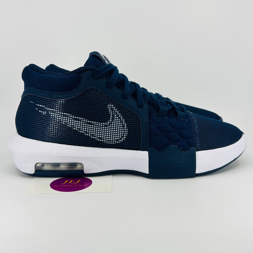 Nike Men's LeBron Witness 8 TB Shoes 'College Navy White' FB9944-400 Size 9
